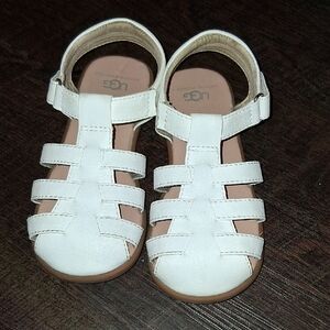 UGG Kids White Sandals